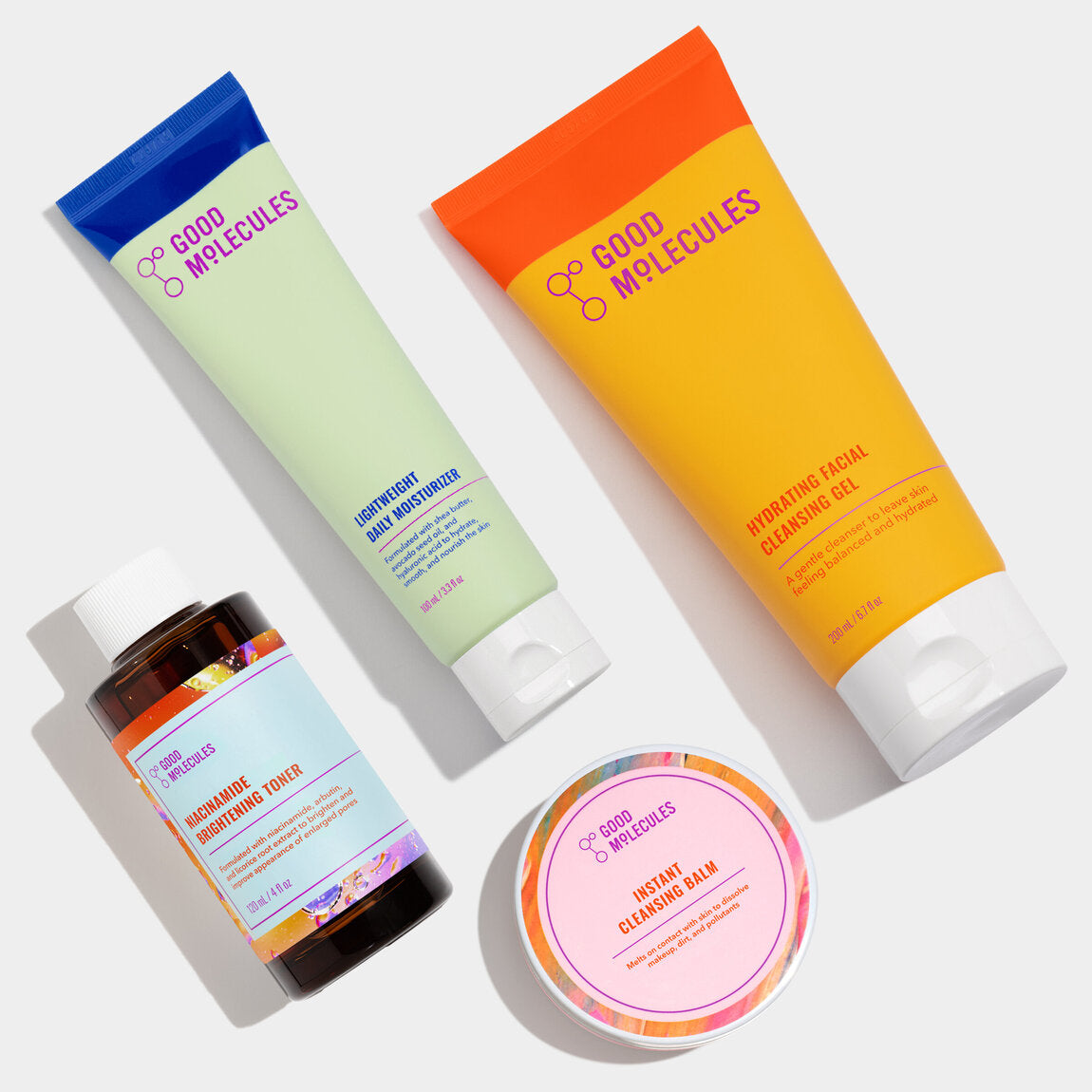 Good Molecules Double Cleanse, Tone, Moisturize