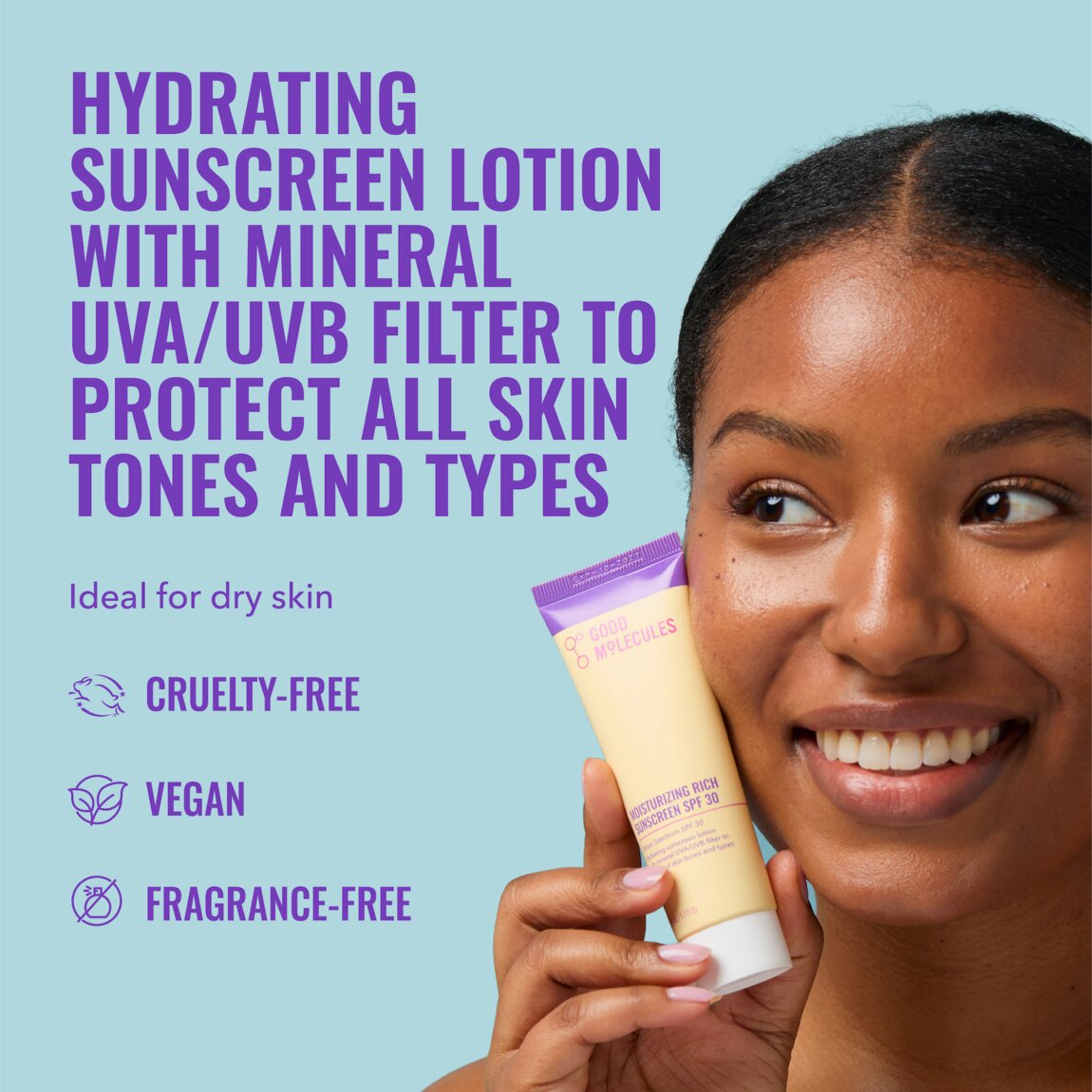 Good Molecules Moisturizing Rich Sunscreen SPF 30 50ml - View 2