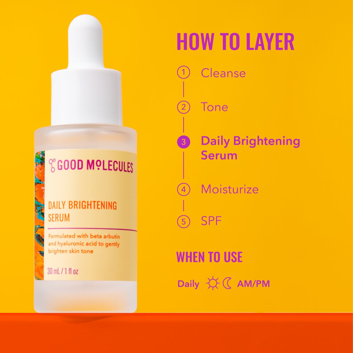 Good Molecules Daily Brightening Serum 30ml - View 5