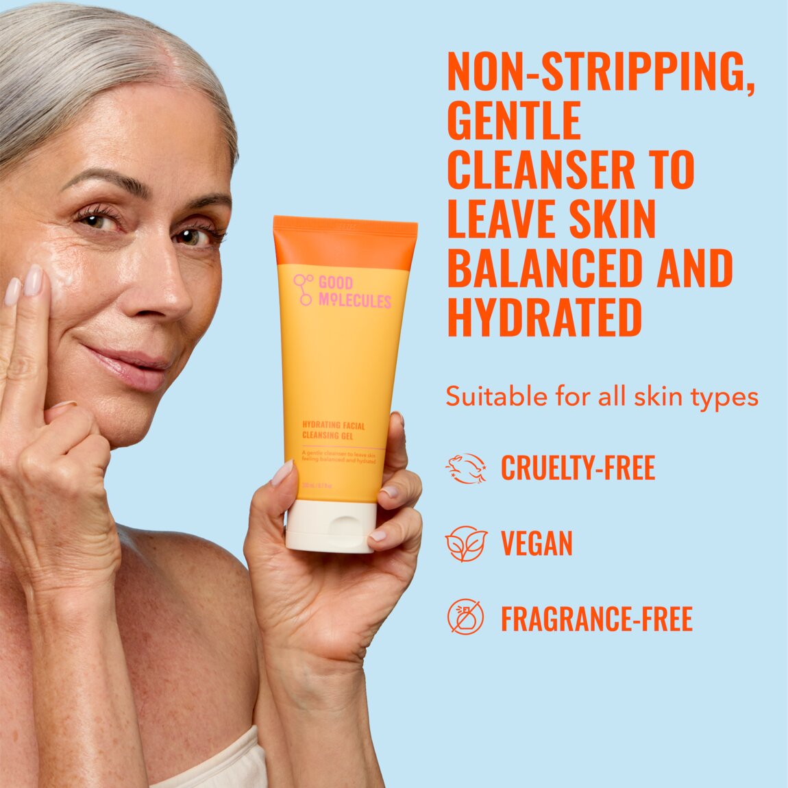 Good Molecules Hydrating Facial Cleansing Gel 200ml - View 2