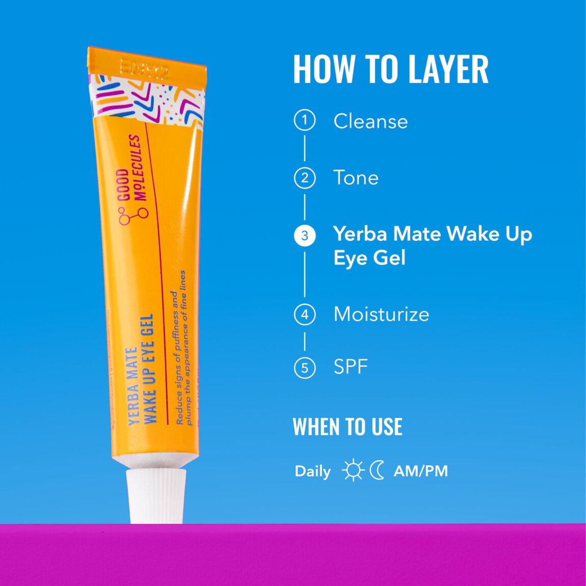 Good Molecules Yerba Mate Wake Up Eye Gel 15ml - View 6