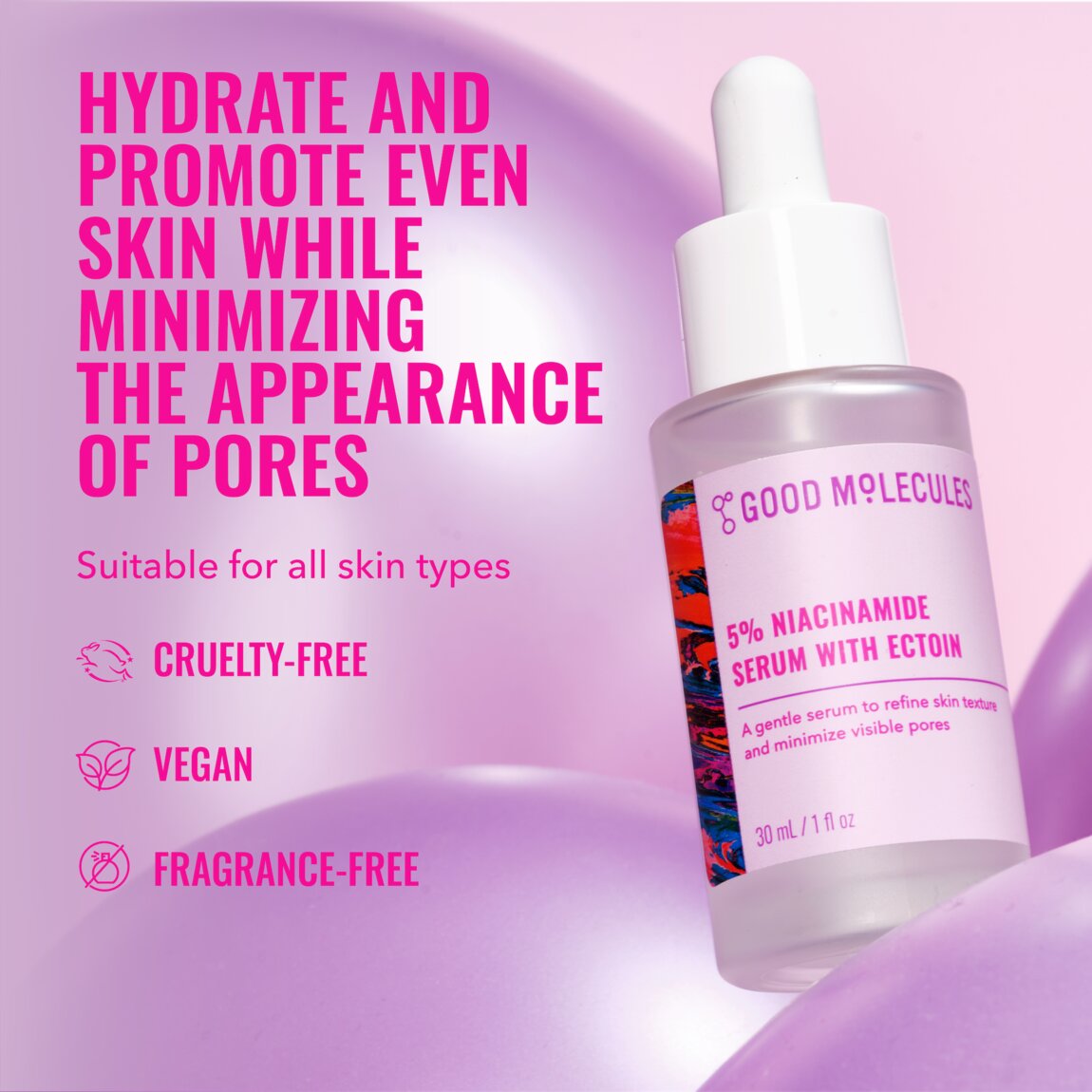 Good Molecules 5% Niacinamide Serum with Ectoin 30ml - View 2