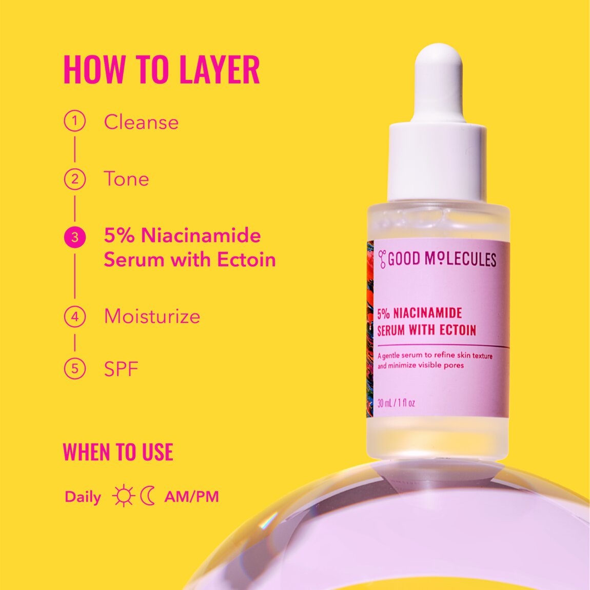 Good Molecules 5% Niacinamide Serum with Ectoin 30ml - View 5