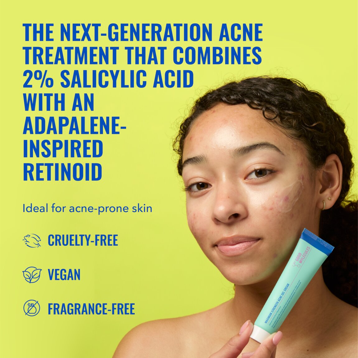 Good Molecules Maximum Strength Acne Gel Cream 30ml - View 2