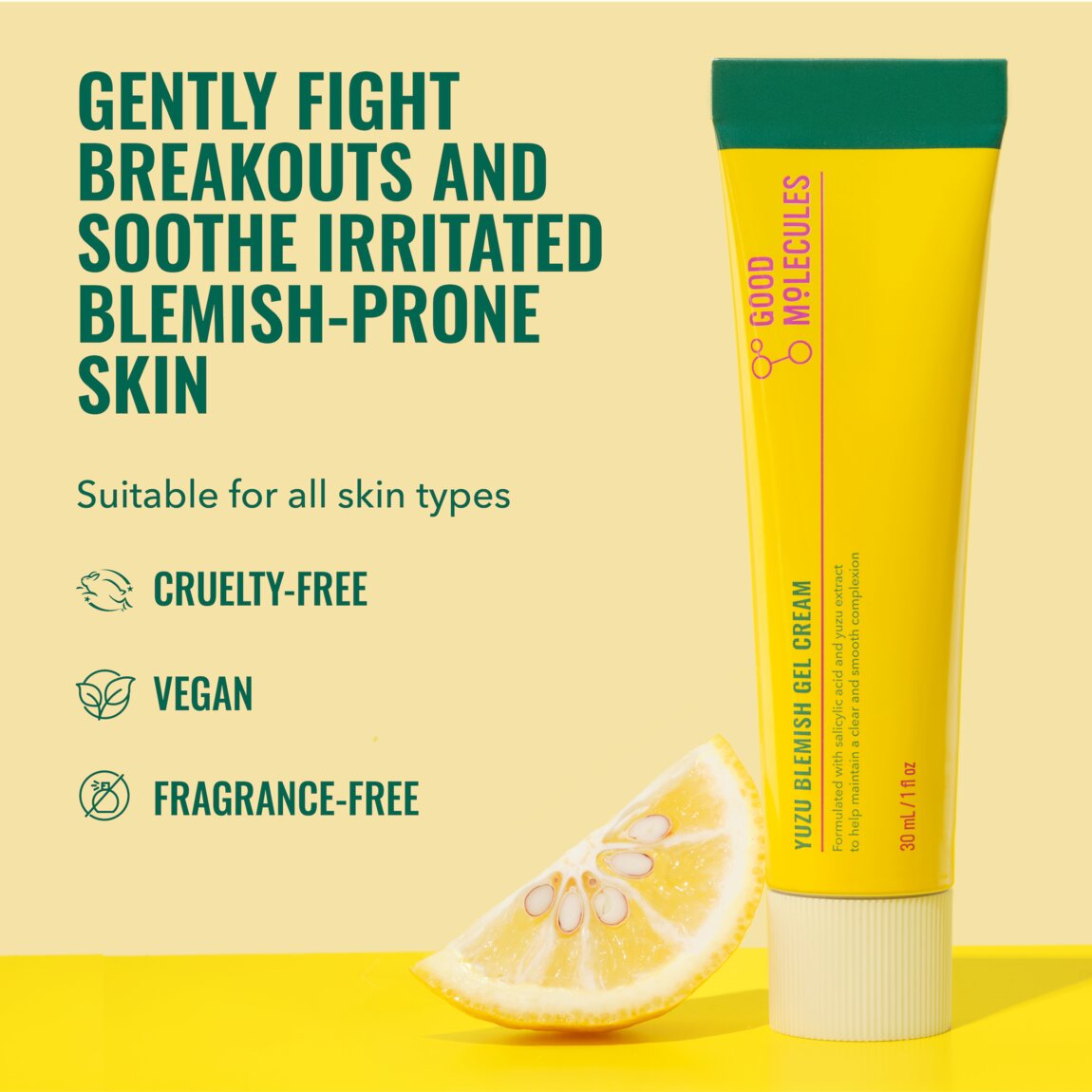 Good Molecules Yuzu Blemish Gel Cream 30ml - View 2