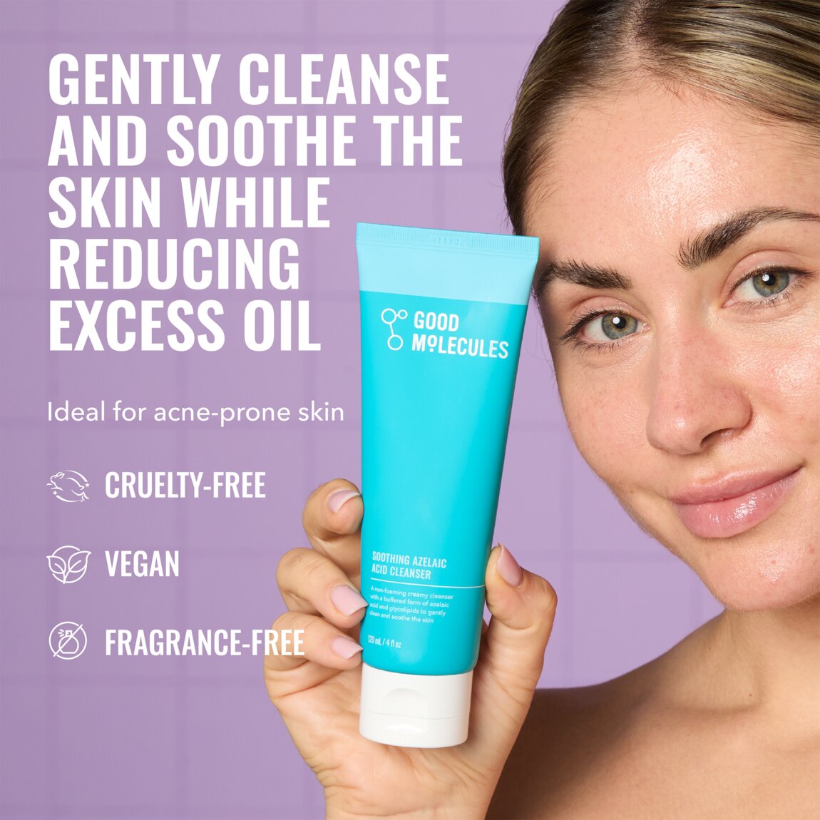 Good Molecules Soothing Azelaic Acid Cleanser 120ml - View 2